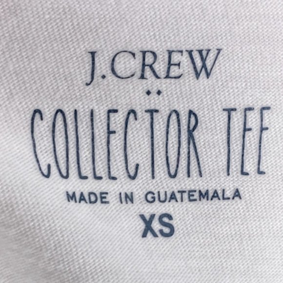 J.Crew Women's XS White Upstate New York‎ Cotton Collector Graphic Tee T-Shirt - Picture 3 of 4